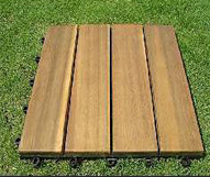 Wood Deck Tile 4 Slats