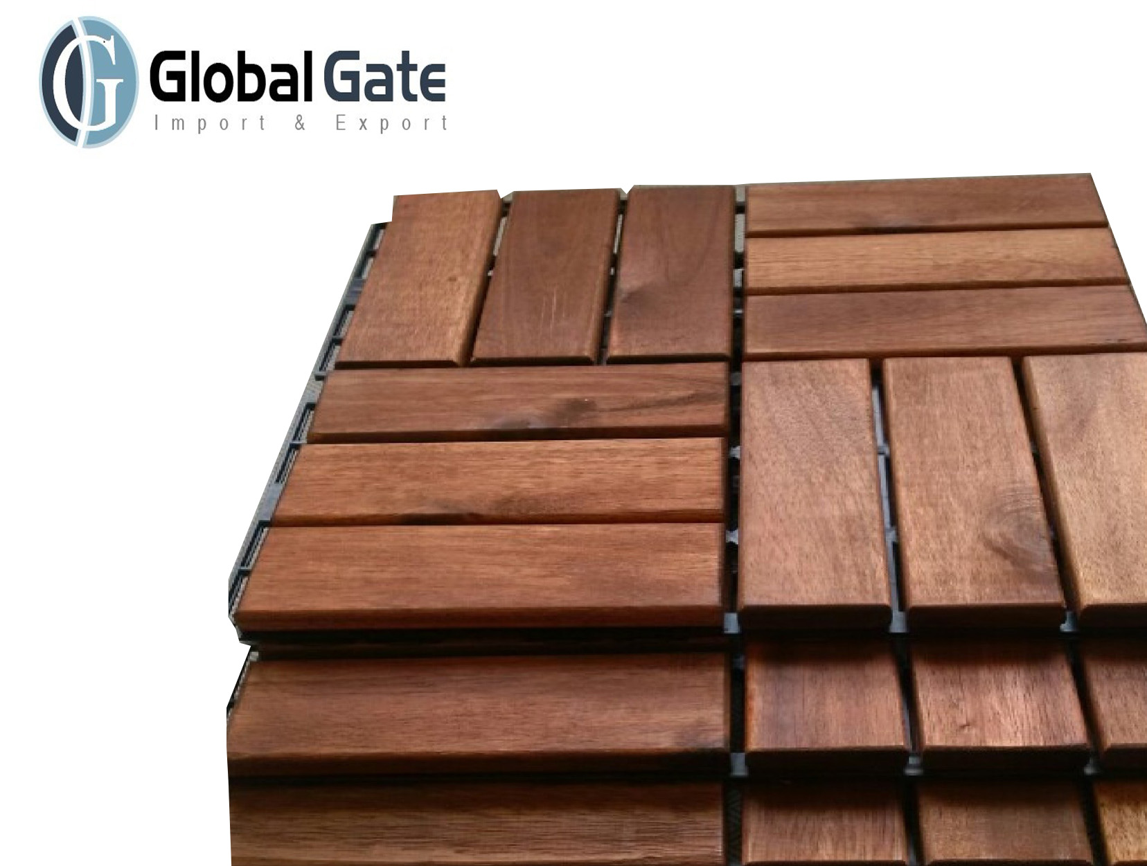 300 X 300 X 19 Mm Acacia Wood Deck Tiles
